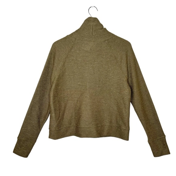 NEW Aerie Snowday Olive Green Mock Waffle Knit Women’s Hoodie Sweatshirt Sz S - Picture 8 of 11